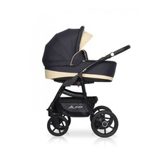 Коляска 3 в 1 Riko Basic Alfa Ecco графит-бежевый 05