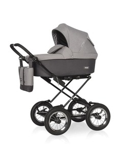 Коляска 2 в 1 Riko Basic Bella Classic 01 серый-графит