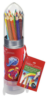 Цветные карандаши Faber-Castell "Ракета" GRIP 15 шт