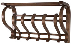 Вешалка настенная Мебелик В 5Н Темно-коричневый