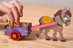 Конструктор-раскраска UGEARS Ослик