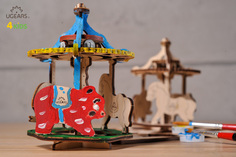 Конструктор-раскраска UGEARS Карусель