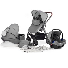 Коляска 3 в 1 Kinderkraft Moov Grey