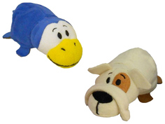 Мягкая игрушка-Вывернушка 1Toy Бульдог-Пингвин 12 см