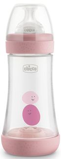 Бутылочка Chicco Perfect5 Girl 2м+ розовая, 240 мл