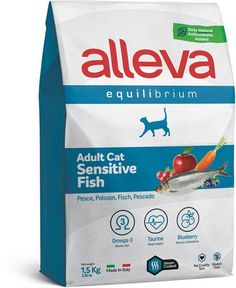 Сухой корм для кошек Diusa Pet Equilibrium Sensitive , рыба, 1.5кг