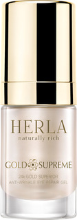 Гель для глаз HERLA Золото GOLD SUPREME 24k gold superior anti-wrinkle eye repair gel 15мл