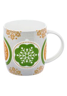 Кружка HomeStar Снежинки №2 350 мл