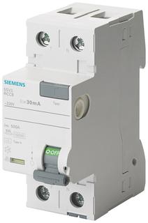 УЗО Siemens ТИП A 16A 10MA 230V 2МОД