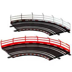 Автотрек Carrera ограждение для поворотов 10 шт.