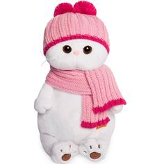 Мягкая игрушка BUDI BASA Кошечка Ли-Ли в розовой шапке с шарфом, 27 см