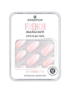 Накладные ногти essence, на клейкой основе French Manicure Click & Go- 02 babyboomer style