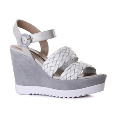 Босоножки женские NORMA J BAKER 9608E6R серые 38 RU