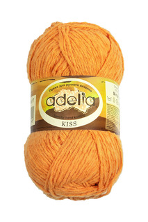 Пряжа Adelia Kiss, 100% полиэстер, 10*50 г, 145 м+-7 м, №17, рыжий