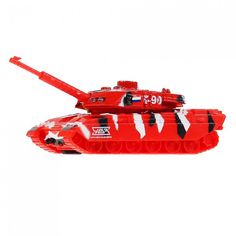 Танк Технопарк Т-90 в красном камуфляже, инерционный, свет, звук SВ-18-40(SL457)-RЕ-WВ