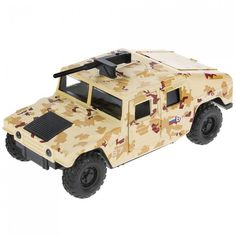 Модель машины Технопарк Армейский внедорожник в пустынном камуфляже, НUМVЕ-12SLМIL-ВN