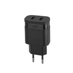 Сетевое зарядное устройство RIVAPOWER 2 USB 3,4A Black Rivacase
