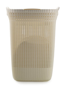Корзина для белья Curver Knit 57л с крышкой белый (03676-X64)