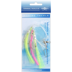 Поводоки для морской ловли Mikado Octopus Rig Hair 7,5 см, крючки №2/0