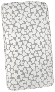 Простыня AmaroBaby на резинке 125х75х12 бязь (Мышонок серый)