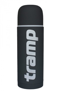 Термос Tramp "Soft Touch", 1 л, серый