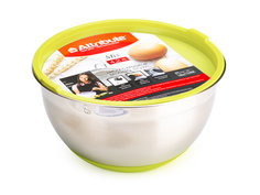 Миска стальная с крышкой MIX 24x12,5см Attribute