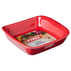 Форма для запекания Supreme Red квадратная 24см керамика Pyrex