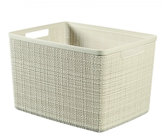 Корзина JUTE L 20л кремовый Curver