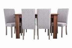 Чехлы на стулья без оборки Venera "Жаккард", цвет светло- серый, комплект 6 штук