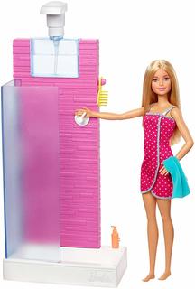 Игровой набор с куклой Barbie Барби в душе FXG51