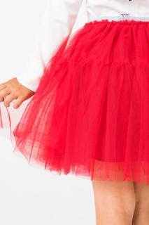 Юбка для девочки iDO, цв.красный, р-р 122