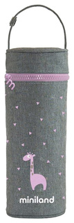 Термосумка для бутылочек Silky, 350 мл (розовый) Miniland