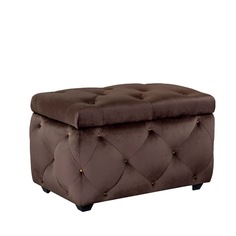 Сундук Leset Classic-Е64, велюр YD-8B Шоколадный/ножки пластик