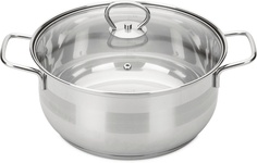 Кастрюля с крышкой OLIVIA 24х11.5см 4.8л Attribute Steel