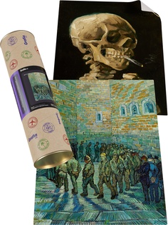 Картины Ван Гога "Прогулка заключённых Тюремный двор + Череп с горящей сигаретой" р ГраФия | Grafia ink