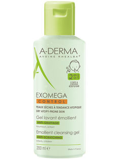 Гель для купания детский A-Derma exomega emmolient cleansing gel 200 мл