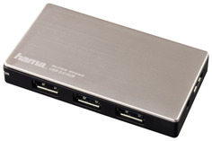 Разветвитель для компьютера Hama UltraActive 00054544 серебристый