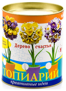 Набор для творчества Волшебная Мастерская топиарий Крокусы желтый/белый, 15 см