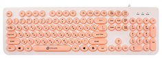 Клавиатура OKLICK 400MR White/Pink