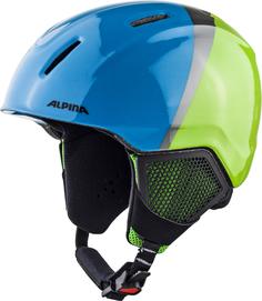 Горнолыжный шлем Alpina Carat Lx 2021, green/blue/grey, XXS