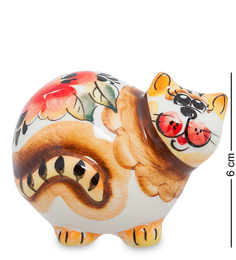 Фигурка "Кот-Колобок" цв. (Гжельский фарфор) Art East