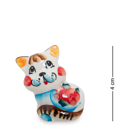 Фигурка "Кот-Лапик" цв.(Гжельский фарфор) Art East