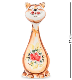 Фигурка "Кот-Гарик" цв. (Гжельский фарфор) Art East