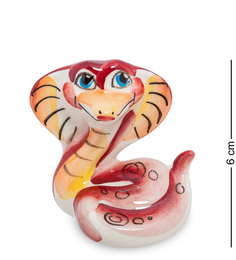 Фигурка "Змея Ксюша" цв. (Гжельский фарфор) Art East