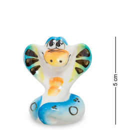 Фигурка "Змея Марфуня" цв. (Гжельский фарфор) Art East