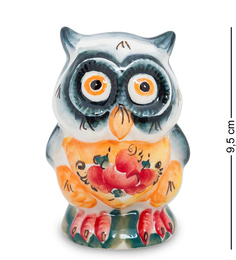 Фигурка "Сова" ср. цв.(Гжельский фарфор) Art East