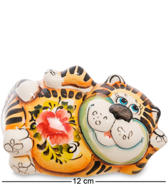 Фигурка "Кот-Таити" бол. цв.(Гжельский фарфор) ГЛ-200