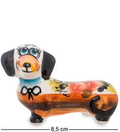 Фигурка "Такса Тези" цв. (Гжельский фарфор) Art East