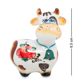 Фигурка "Корова" бол. цв. (Гжельский фарфор) Art East