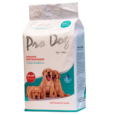 Пеленки для кошек и собак PRO DOG 60х60см 30шт c гелевым абсорбентом и клеевыми уголками